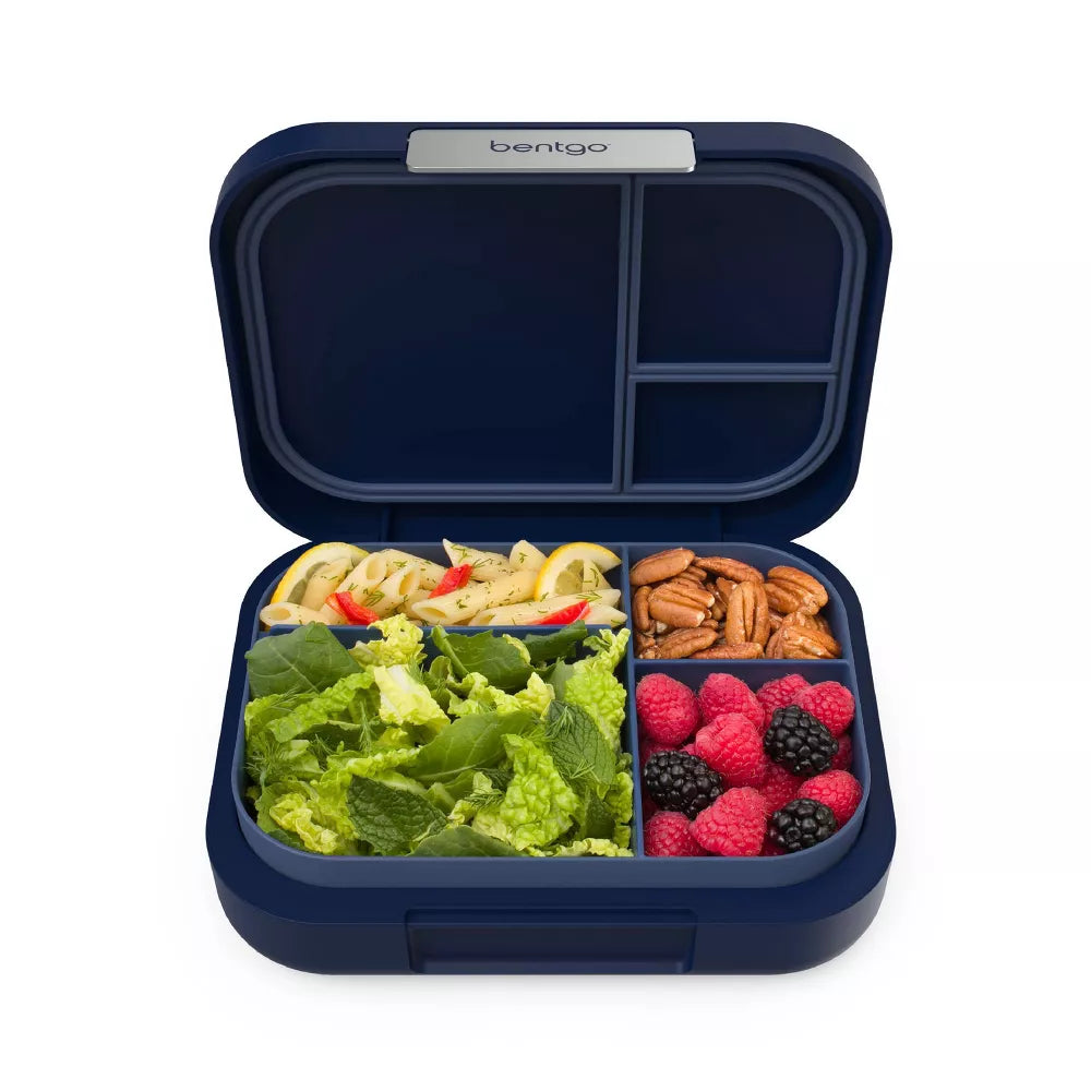 Bentgo Modern 4 Compartment Bento Style Leakproof Lunch Box Navy