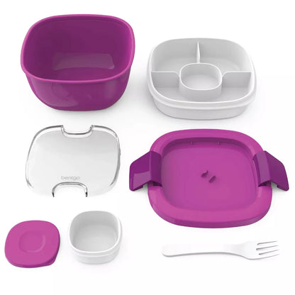 Bentgo Purple All In One Salad Container