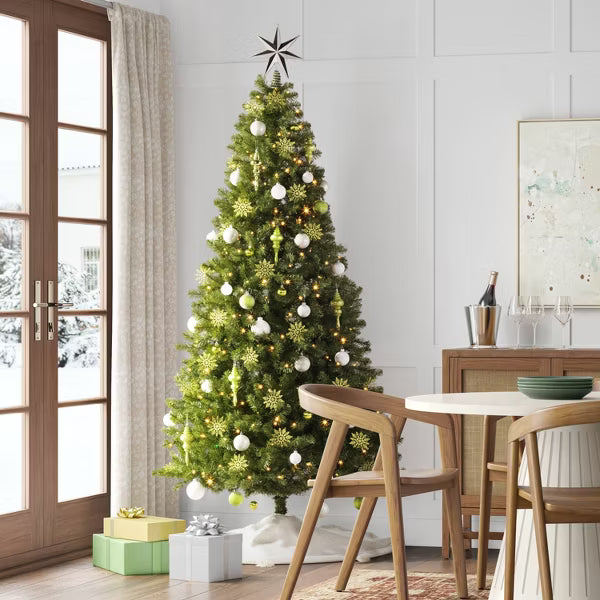 Wondershop 7.5 Foot Pre-Lit LED Alberta Spruce Artificial Christmas Tree Open Box