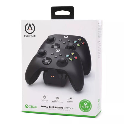 PowerA Dual Charging Station for Xbox Series X|S/Xbox One Wireless Controllers Black Open Box