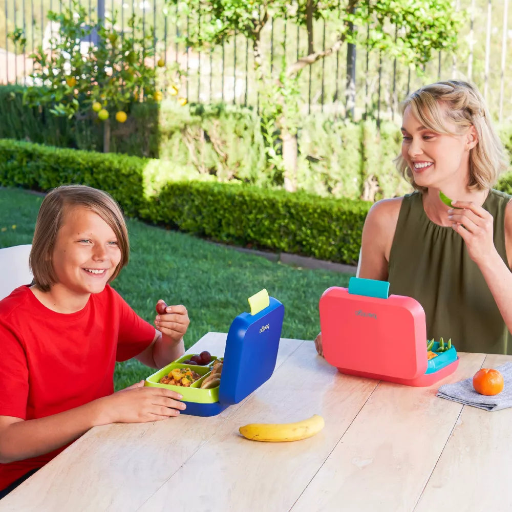 Bentgo Pop Leakproof Bento-Style Lunch Box with Removable Divider-3.4 Cup Navy Blue And Green