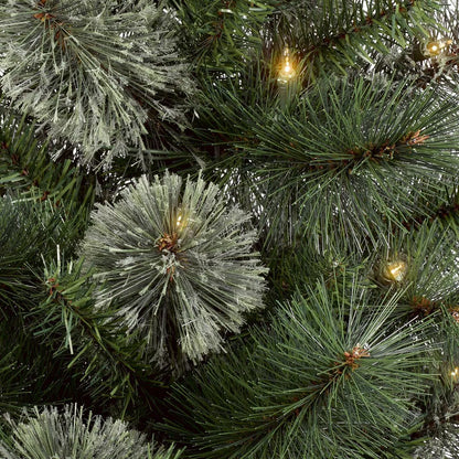 Wondershop 2pc 3' Pre-Lit Virginia Pine Potted Mini Artificial Christmas Tree Clear Lights Open Box