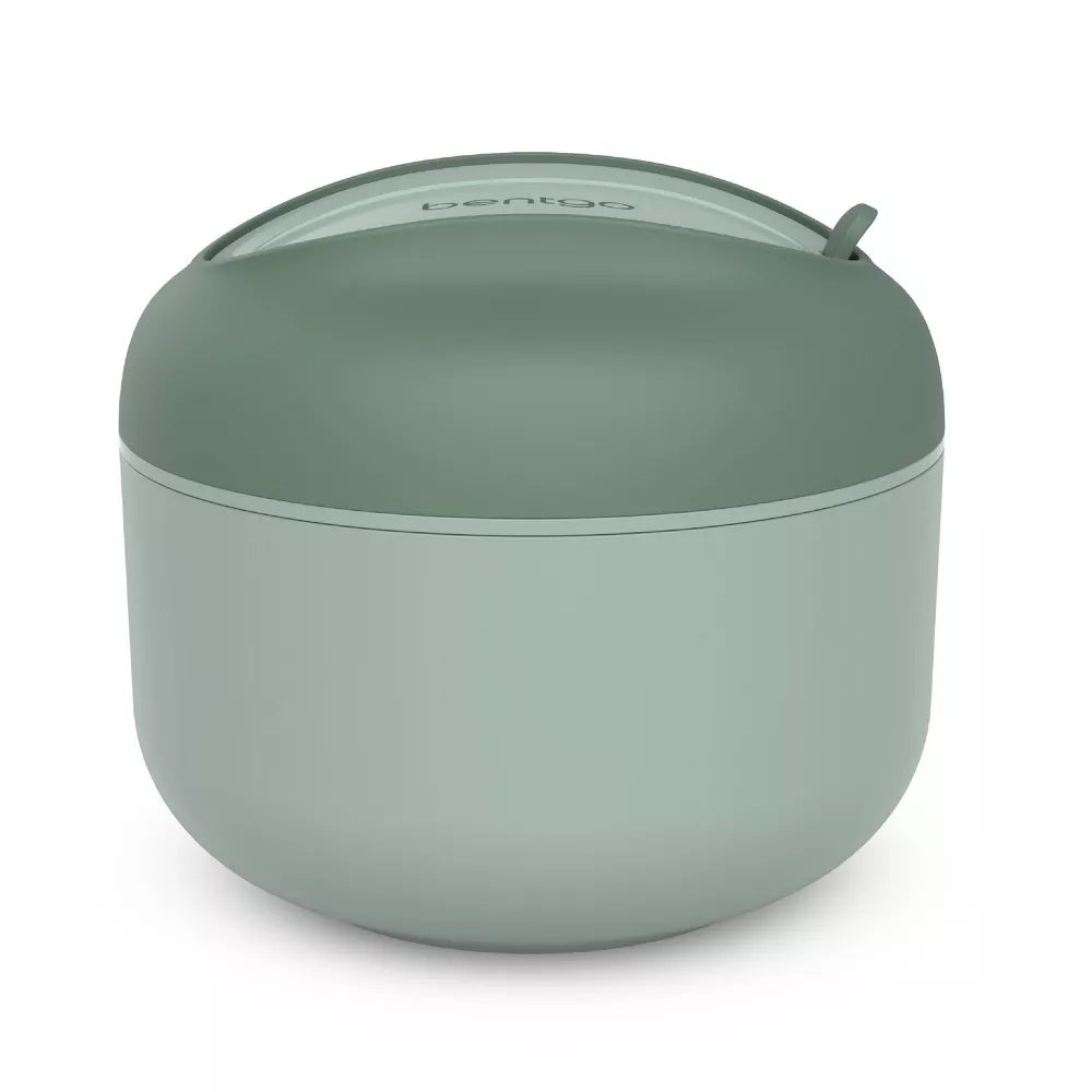 Bentgo Khaki Green Insulated Leakproof Bowl with Collapsible Utensils & Snack Compartment