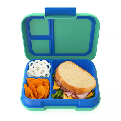 Bentgo Pop Leakproof Bento-Style Lunch Box with Removable Divider-3.4 Cup Green And Blue