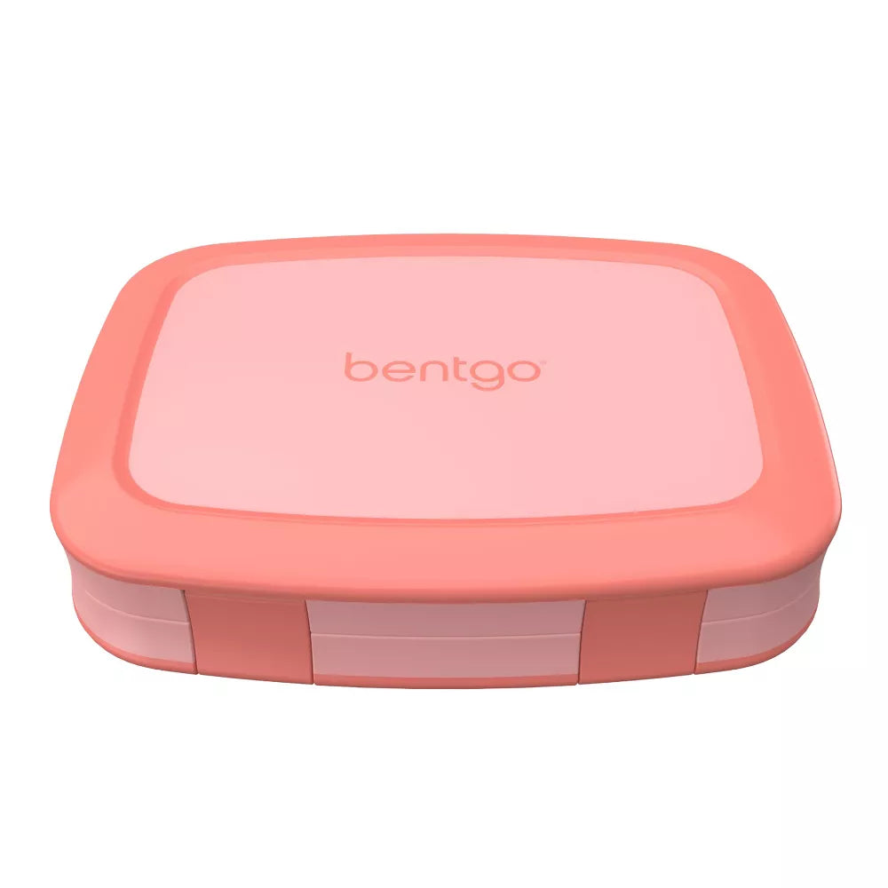 Bentgo Kids' Brights Leakproof, 5 Compartment Bento-Style Kids' Lunch Box Coral