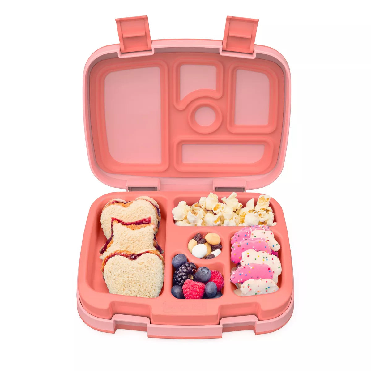 Bentgo Kids' Brights Leakproof, 5 Compartment Bento-Style Kids' Lunch Box Coral