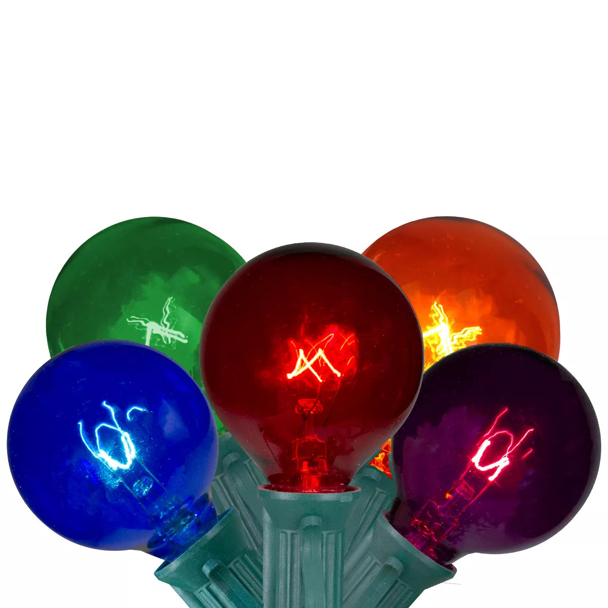 Northlight 20 Multi G40 Globe Transparent Indoor Outdoor Patio Christmas Light Set Open Box