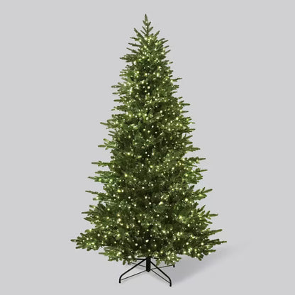 Philips 7.5 Foot LED Lit Balsam Fir Multi Function Artificial Christmas Tree Green Open Box