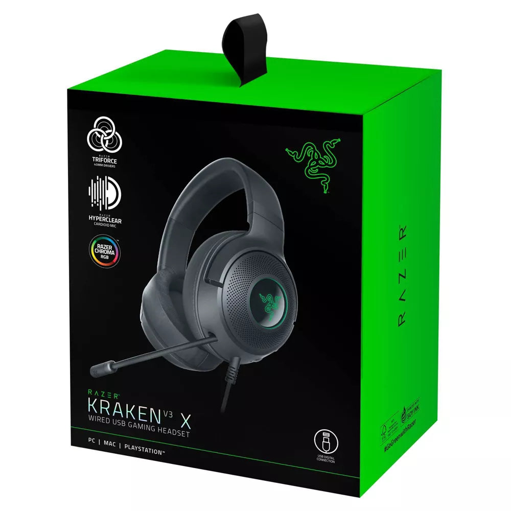 Razer Kraken V3 X Wired Gaming Headset for PC Open Box