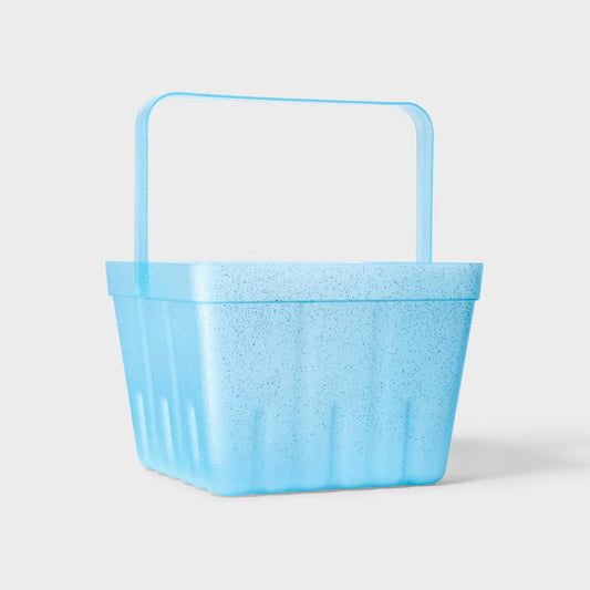 Blue Sparkly Plastic Basket