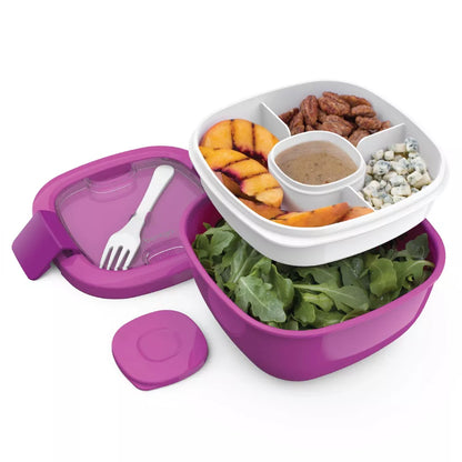 Bentgo Purple All In One Salad Container