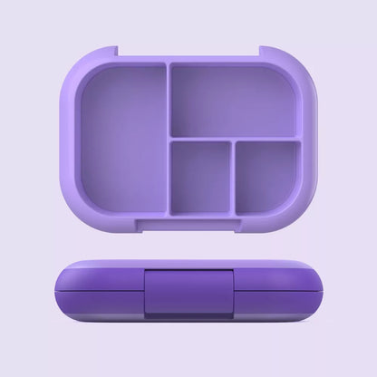 Bentgo Kids' Chill Lunch Box, Bento-Style Solution, 4 Compartments & Removable Ice Pack Purple