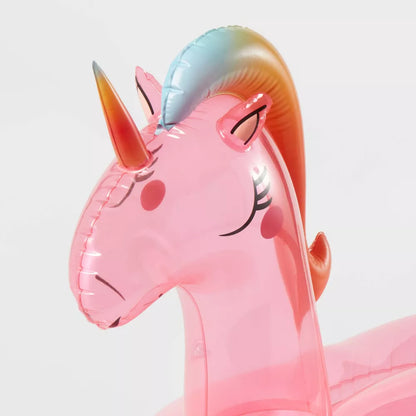 Sun Squad Inflatable Pink Unicorn Float