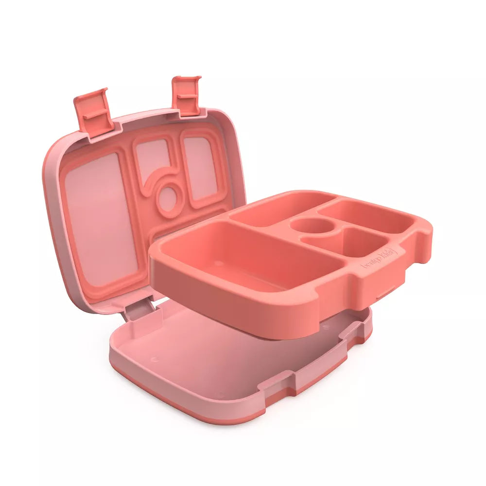 Bentgo Kids' Brights Leakproof, 5 Compartment Bento-Style Kids' Lunch Box Coral