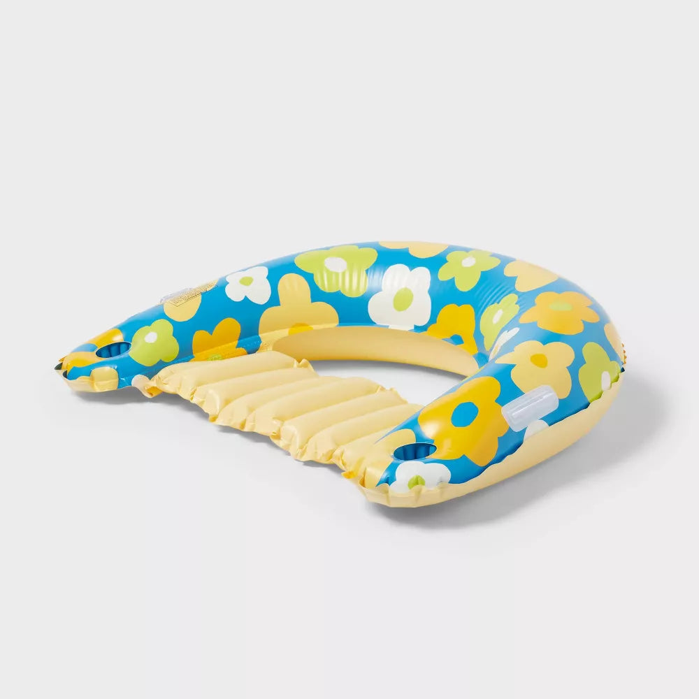 Sun Squad Blobby Daisy Inflatable Lounge Pool Chair