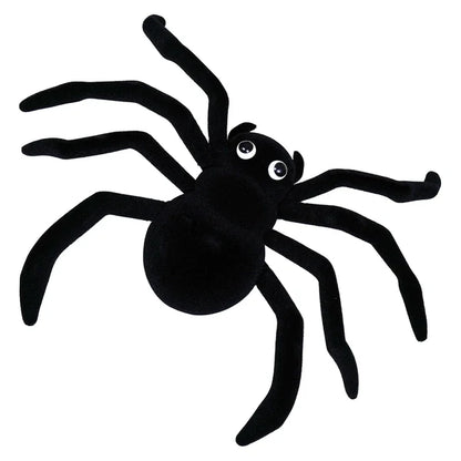 32 Inch Black Flocked Spider