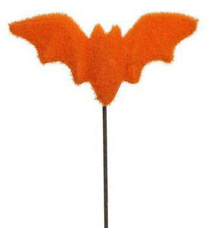 7 Inch Orange Flocked Bat Pick