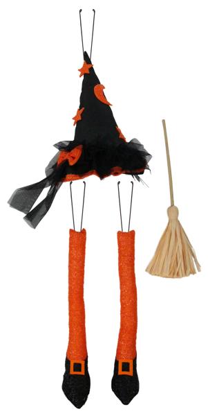 Witch With Broom Wreath Kit Two Different Styles