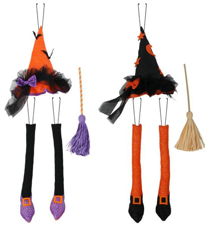 Witch With Broom Wreath Kit Two Different Styles