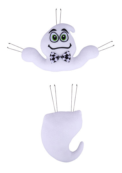 18.5 Inch White Ghost With Bowtie Wreath Attachment Kit