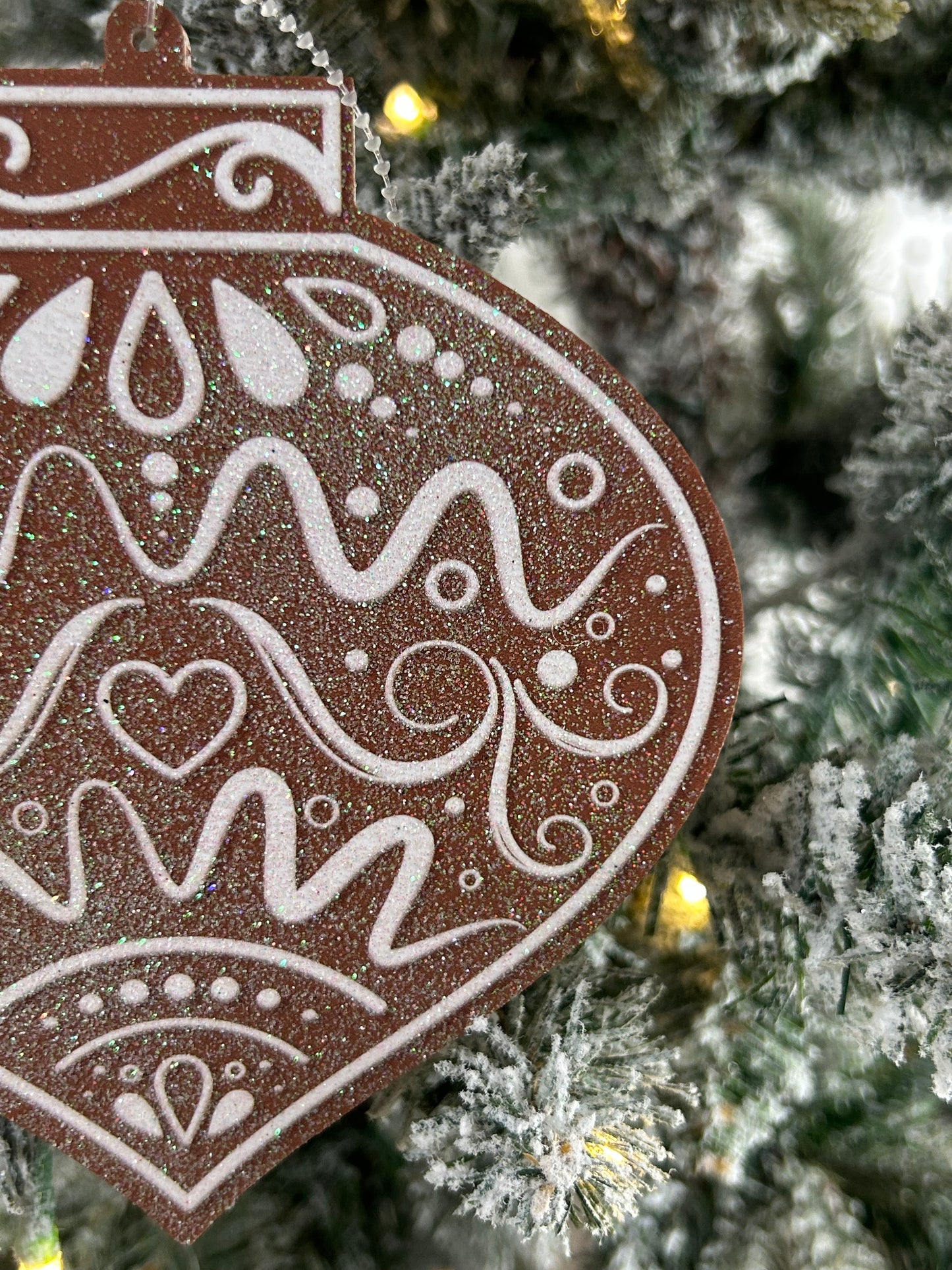 5.5 Inch Double Sided Gingerbread Cookie Ornament Two Styles