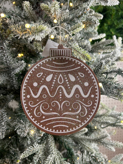 5.5 Inch Double Sided Gingerbread Cookie Ornament Two Styles