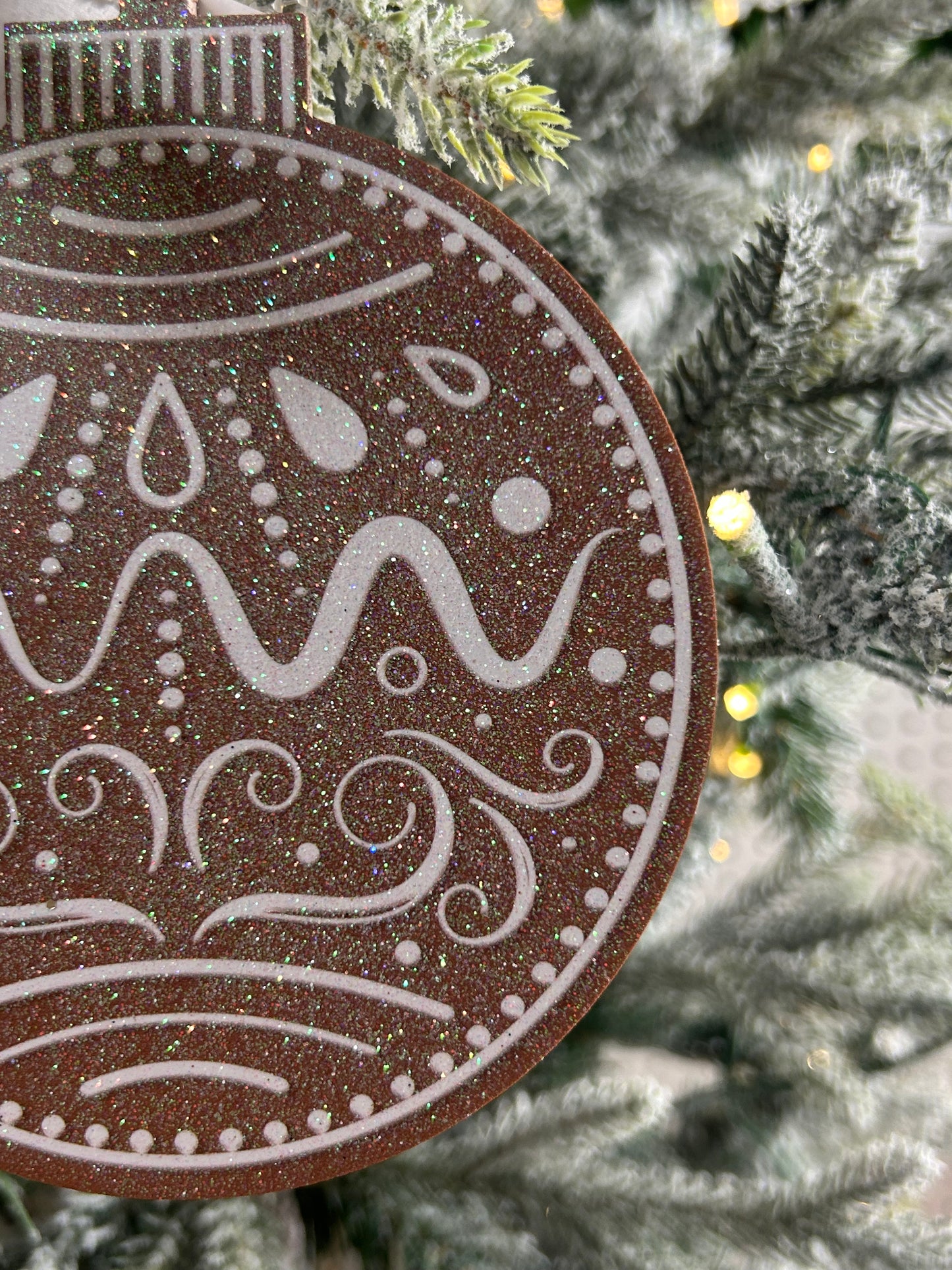 5.5 Inch Double Sided Gingerbread Cookie Ornament Two Styles