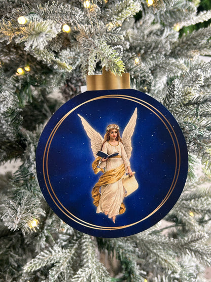 5.5 Inch Double Sided Nativity And Angel Ornaments Two Styles