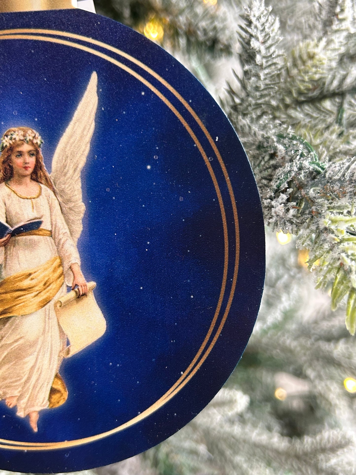 5.5 Inch Double Sided Nativity And Angel Ornaments Two Styles