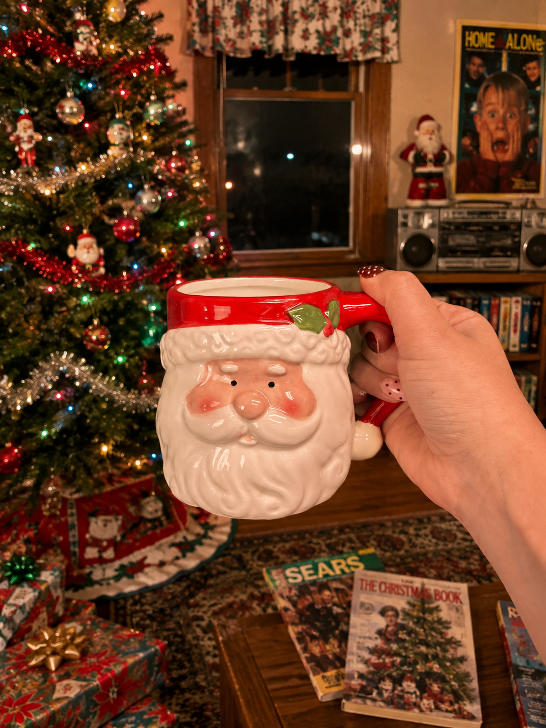 Ceramic Santa Face Mug