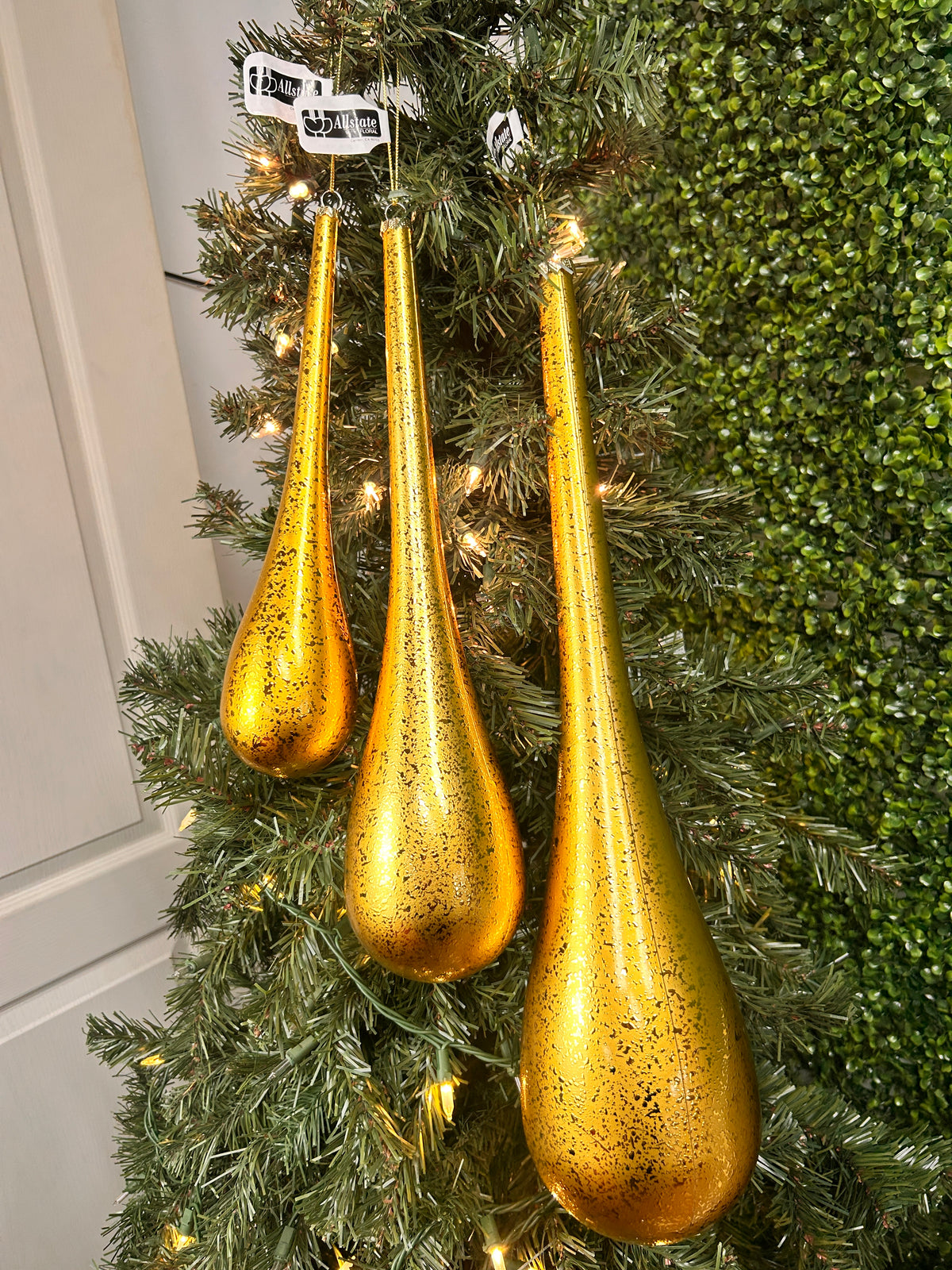 11.5 Inch To 19.5 Inch Gold Waterdrop Set Of Three