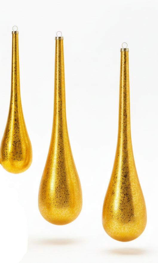 11.5 Inch To 19.5 Inch Gold Waterdrop Set Of Three