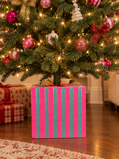 17 Inch Metal Christmas Present Tree Base Two Styles