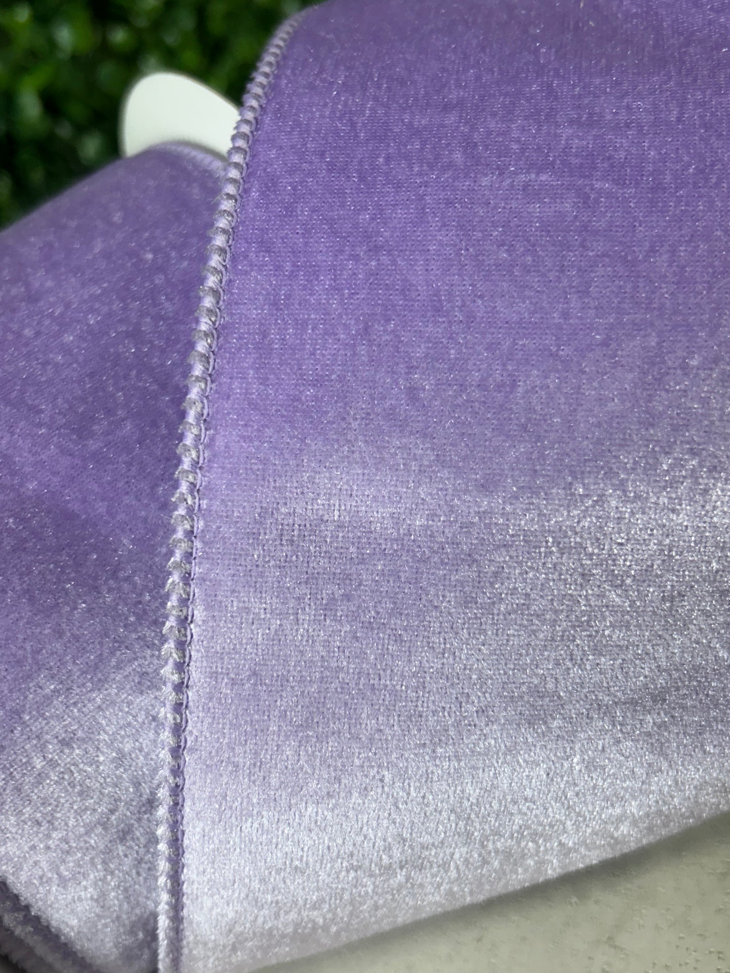 4 Inch By 10 Yard Lavender Deluxe Velvet With Satin Backing Ribbon