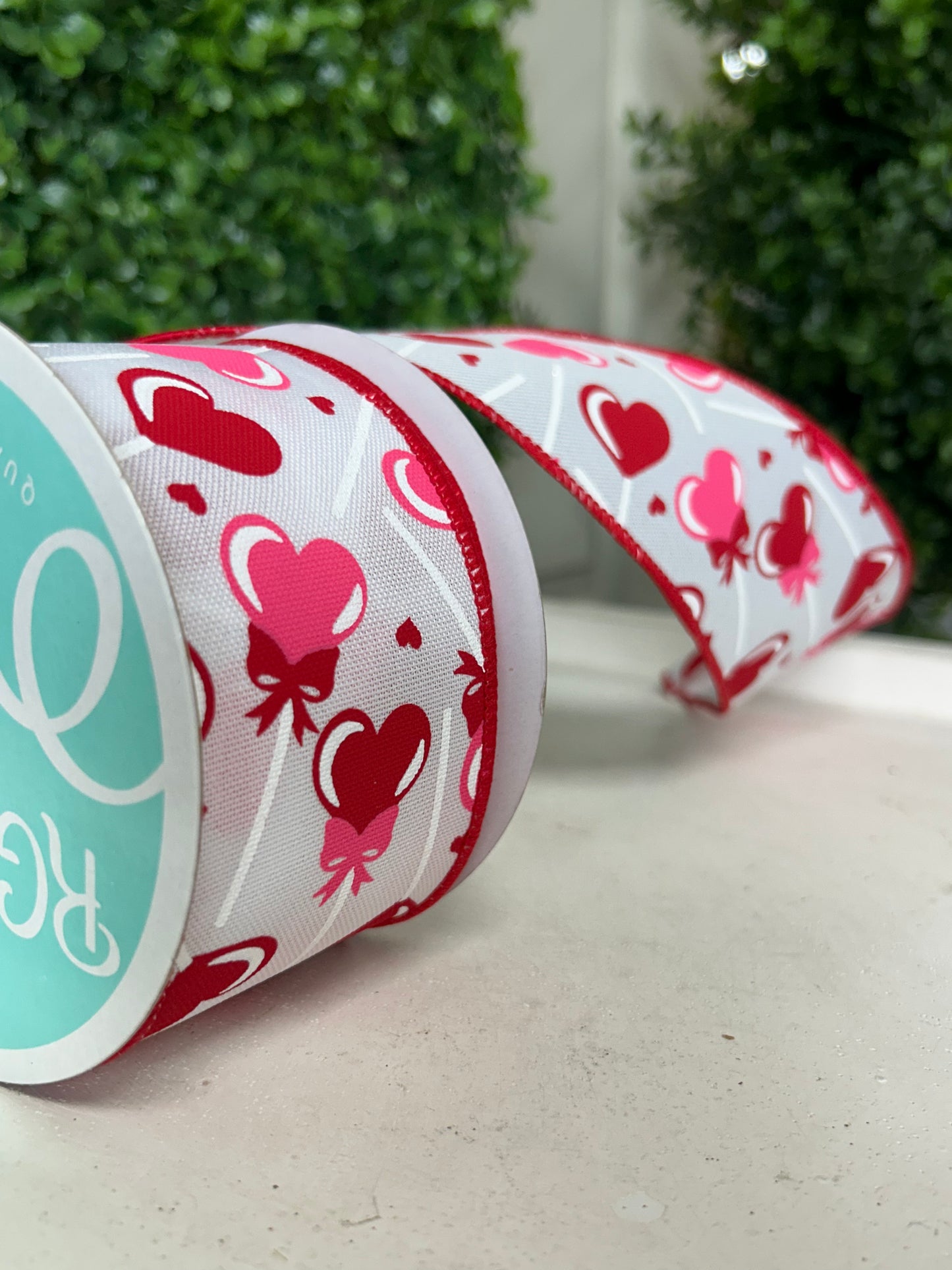 2.5 Inch By 10 Yard Heart Lollipops Ribbon