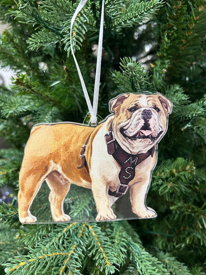 Mississippi State Acrylic Mascot Ornament