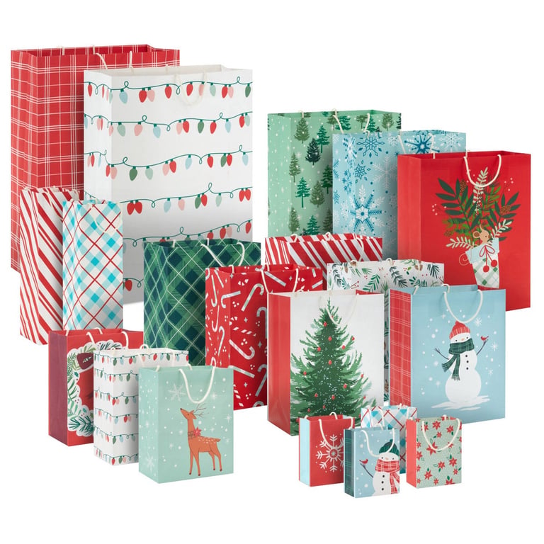 Hallmark Recyclable Assorted Holiday Gift Bags