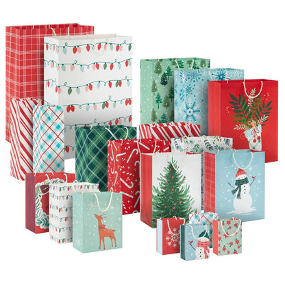 Hallmark Recyclable Assorted Holiday Gift Bags