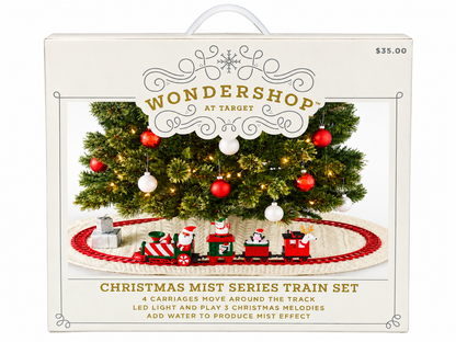 Wondershop 36 Inch Christmas Mist Series Train Set Open Box