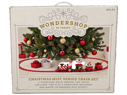 Wondershop 36 Inch Animated Christmas Mist Train Set Open Box