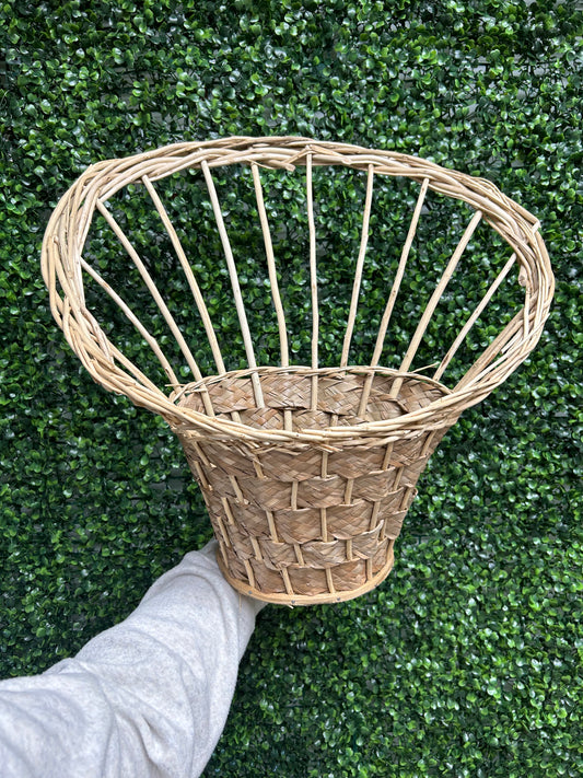 Large Floral Wall Basket