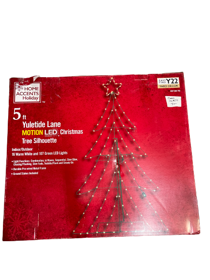 Home Accents Holiday 5 Foot LED Silhouette Christmas Tree