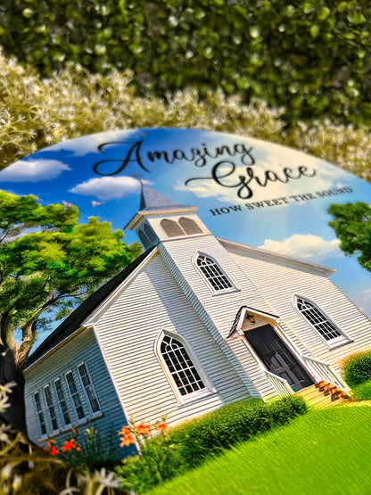 12 Inch Amazing Grace Church Sign