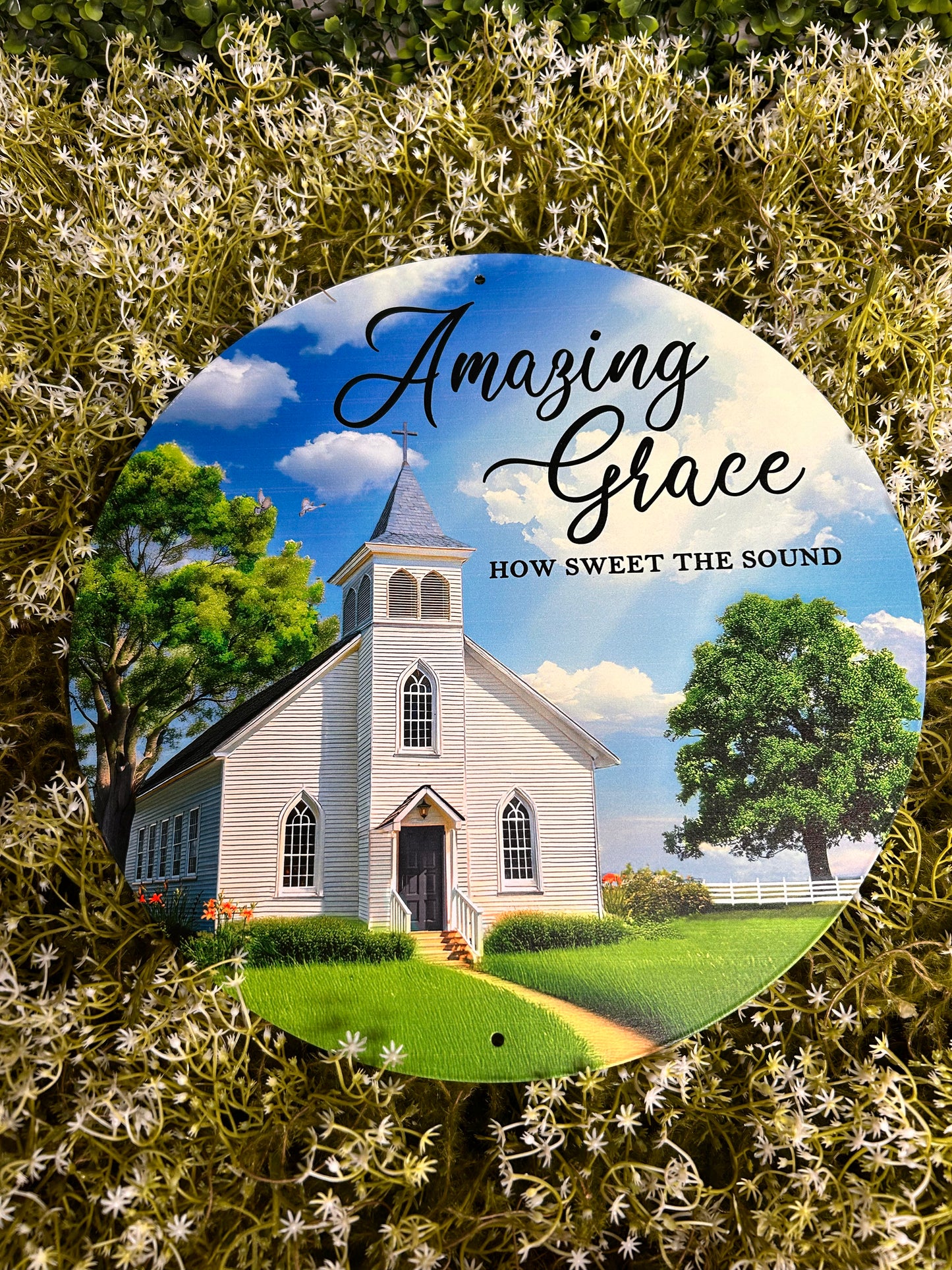 12 Inch Amazing Grace Church Sign