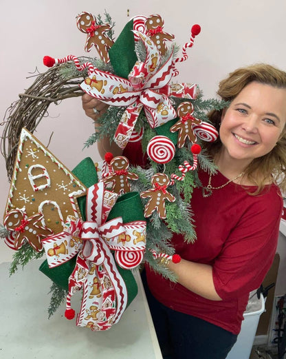 Gingerbread House Wreath Kit By 3 Little Greenwoods