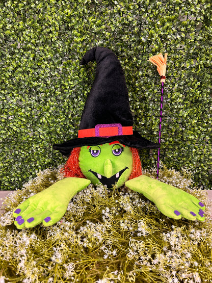 18 Inch Witch With Broom Decor Kit