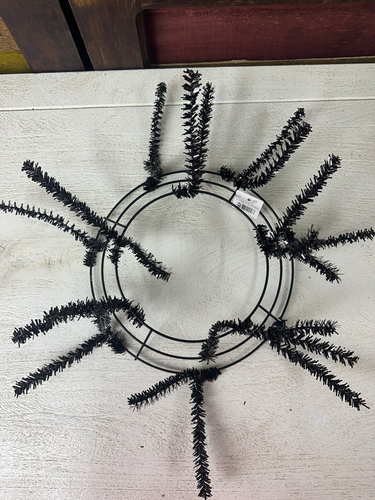 10 Inch Black Pencil Work Wreath