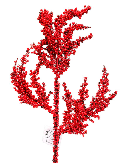 24 Inch Mixed Red Berry Spray