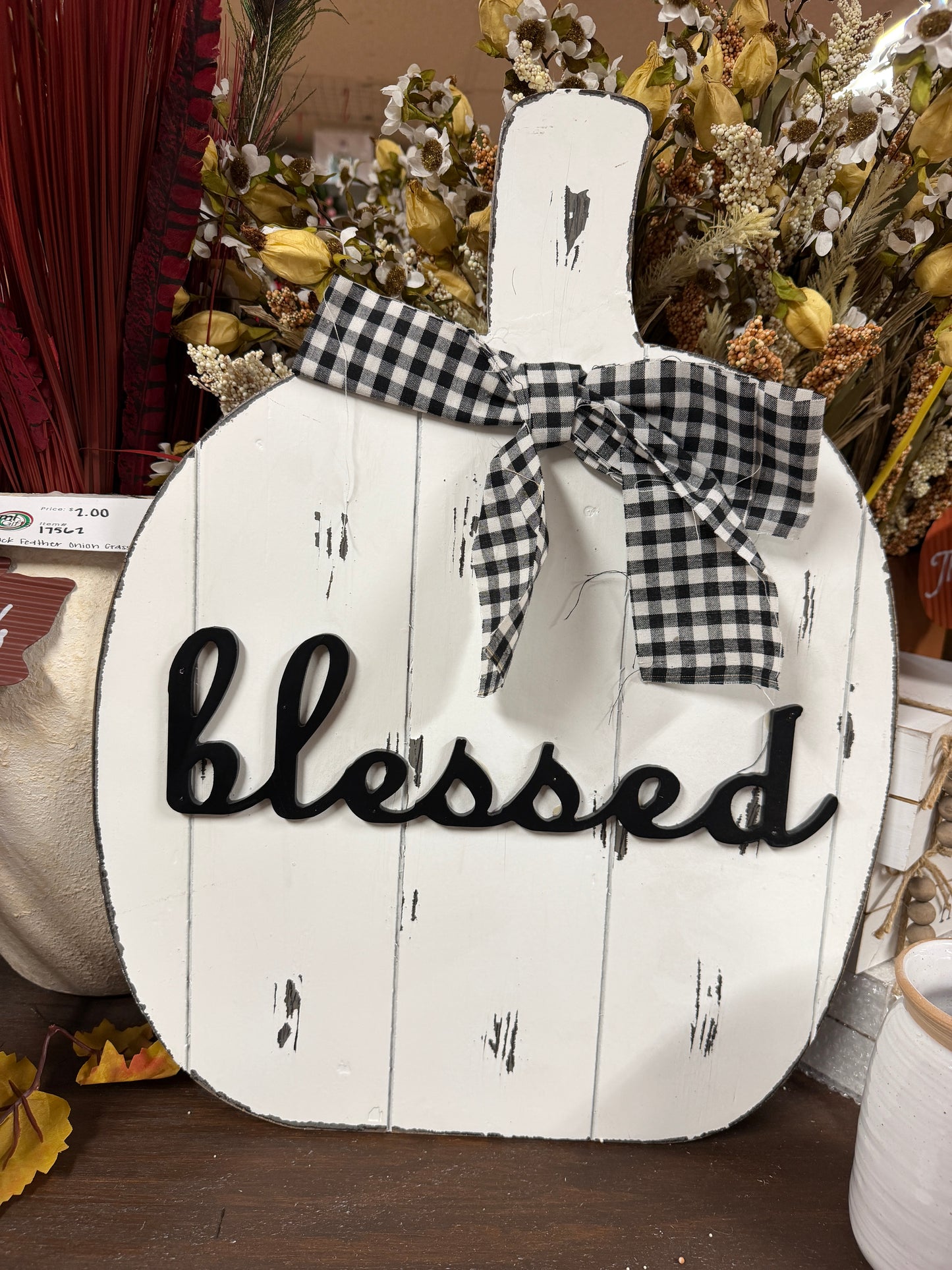 Easel Pumpkin Decor 3 Styles