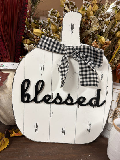 Easel Pumpkin Decor 3 Styles
